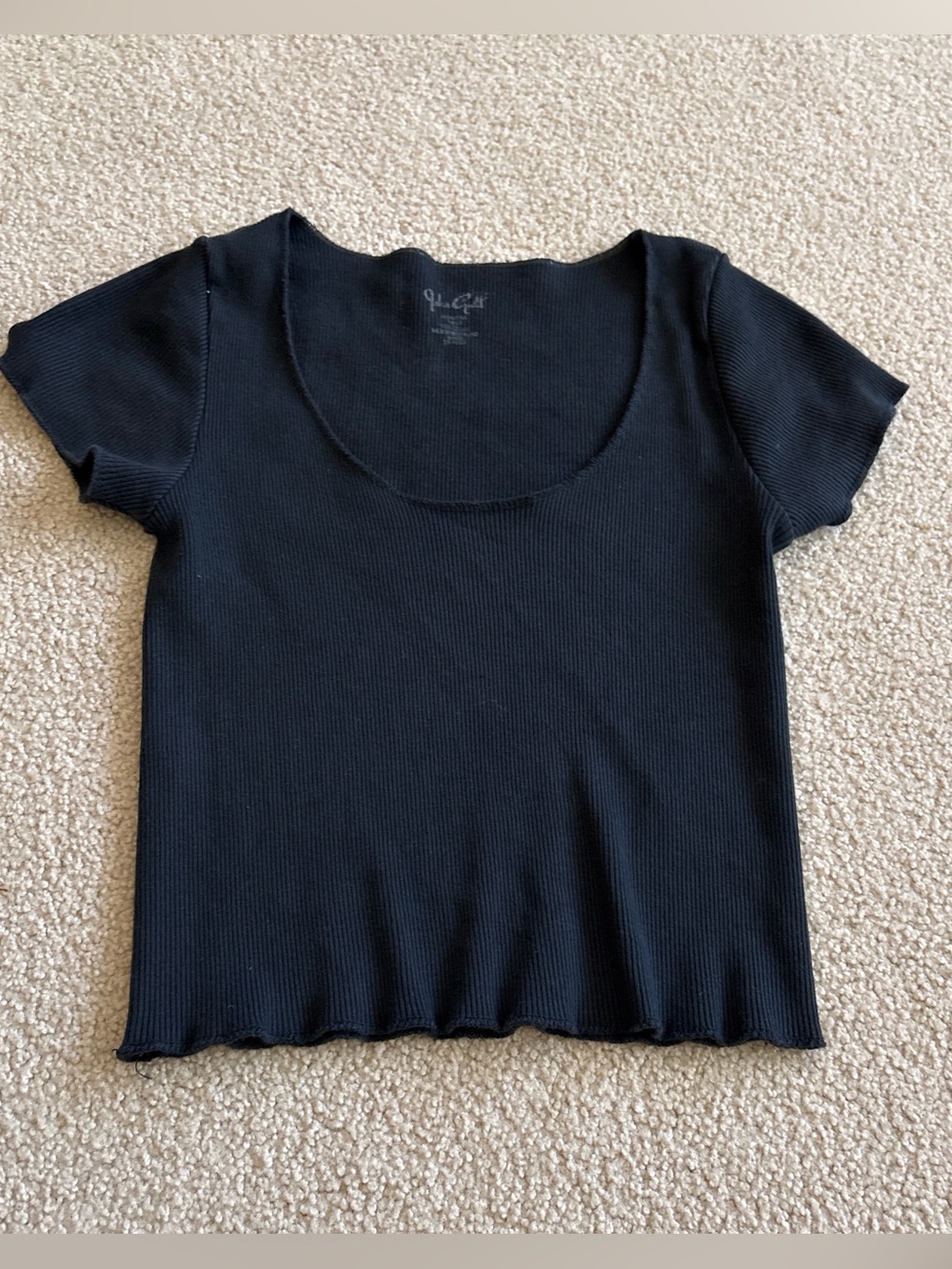Brandy Melville Black Baby Tee